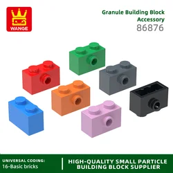 Wange 131Pcs/lot 86876 Brick Modified 1x2 with Stud on Side Accessories Compatible with Brick DIY Children's Toy Assembly Parts