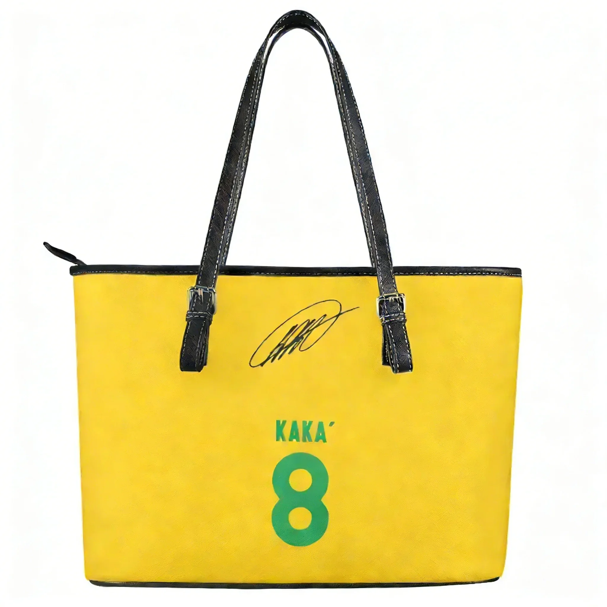 

Сумка-тоут Kaka №22, женская и мужская, высококачественная, с персонализированным текстом и изображением, из искусственной кожи, с изображением бразильской футбольной звезды, подарочная сумка