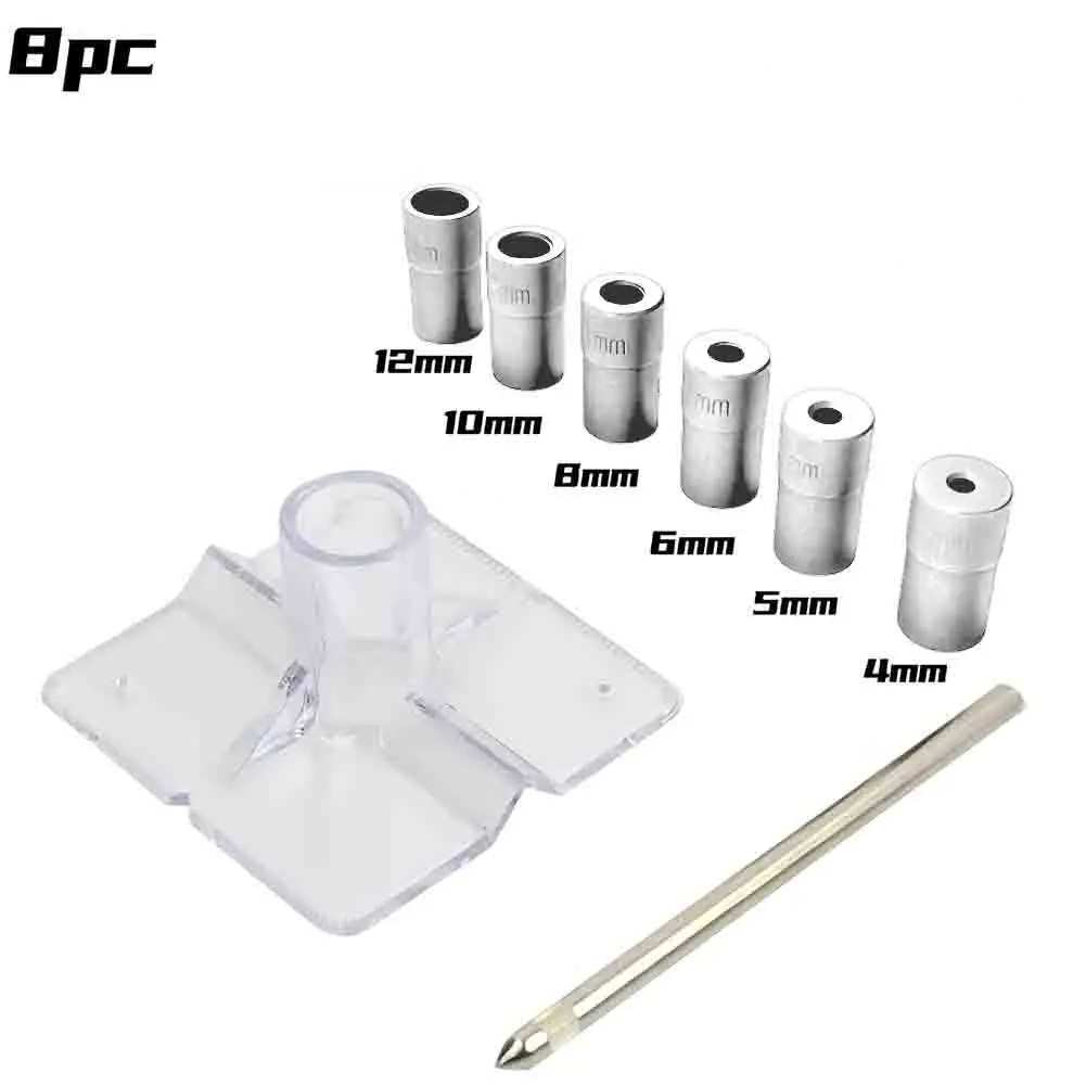 6 8 10 مللي متر ، 4 5 6 8 10 12 مللي متر دليل حفر النجارة متعدد الوظائف استخدام مبيت بلاستيكي مقاوم للصدمات لمشاريع النجارة