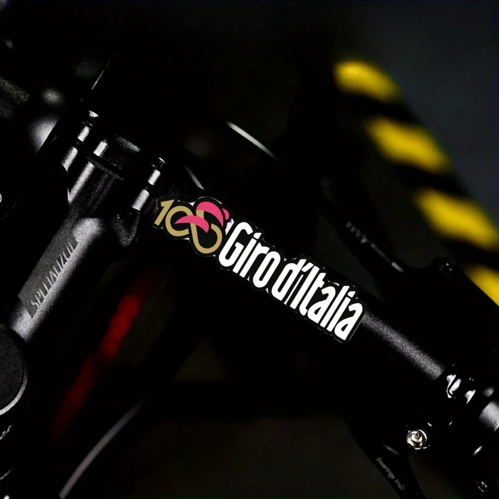 

2PCS/SET Giro d'Italia 100 Style Waterproof Stickers 7x4cm Vinyl Decals for Bike Frame Helmet Cycling Decor