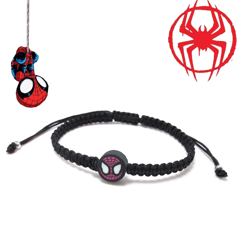 

2024 New Disney Fashion Trend Spidered Man Superhero Delicate Woven Bracelet Personality Super Bracelet Birthday Gift for Friend