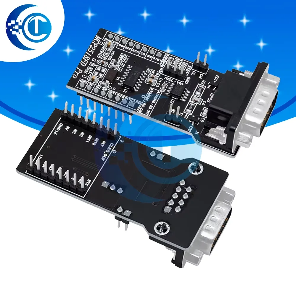 Модуль SPI-CANFD Модуль MCP2518FD ATA6560 Модуль шины приемопередатчика CAM Super MCP2515 Модуль SPI-CANFD Модуль MCP2518FD ATA6560 Модуль шины приемопередатчика CAM Super MCP2515