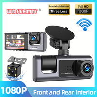 Car DVR 3 Channel 1080P Dash Cam for Cars 2Inch Video Recorder WIFI Rear View Camera for Vehicle Black box Car Assecories