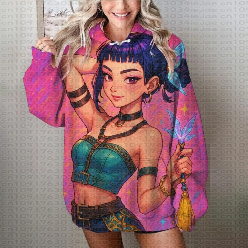 2026 المرأة الصيادين هوديي الخريف الشتاء الدافئة البلوز العصرية عادية كم طويل البلوز لمحبي الموضة إلى الأمام