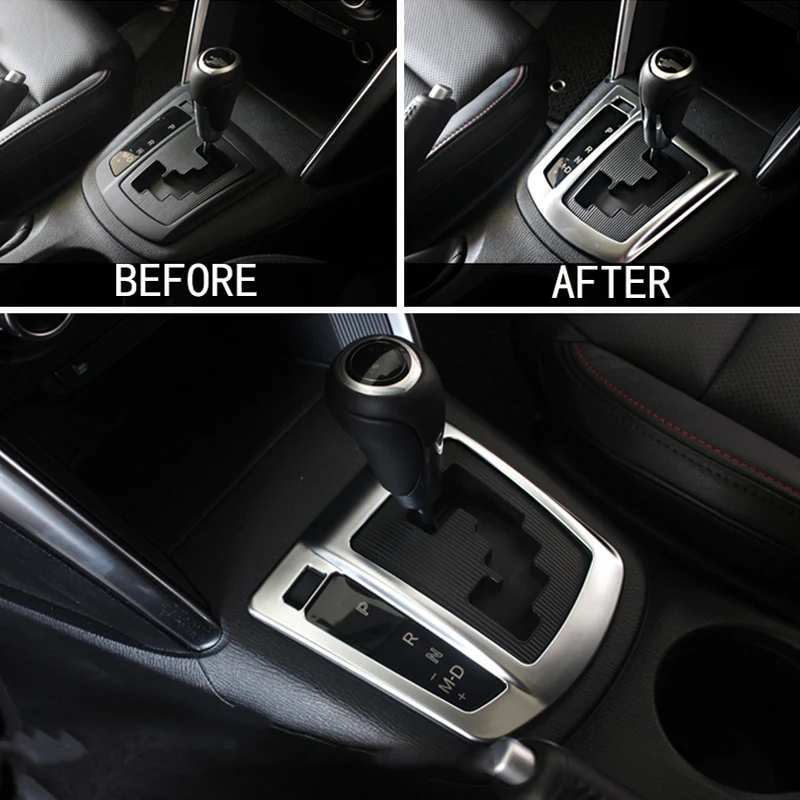 For Mazda Cx-5 Cx5 2012 2013 2014 Chrome a/t Auto Knob Model Gear Shift Panel Cover Trim Bezel Frame Molding Garnish Decoration