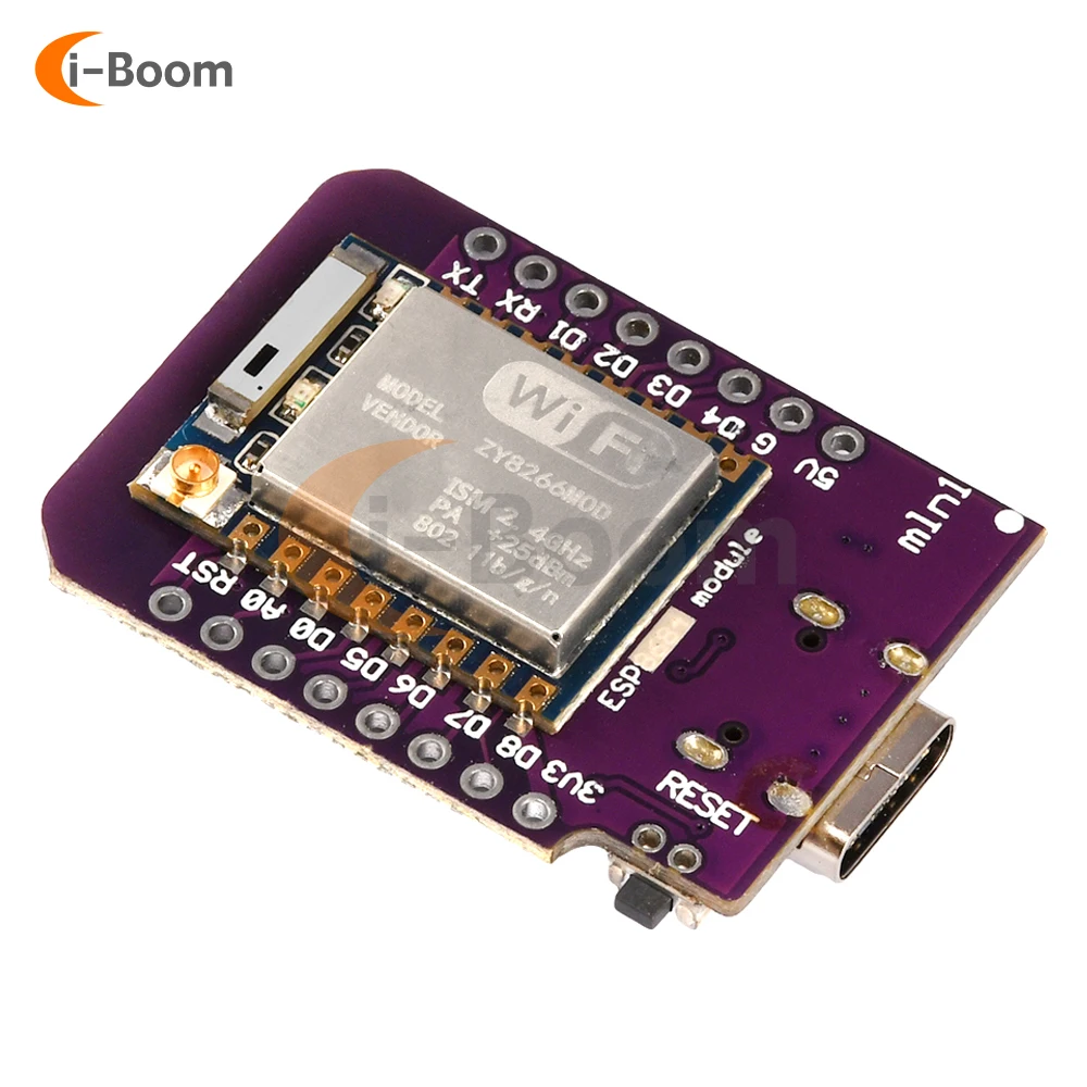 D1 MINI ESP8266 WIFI Development Board ESP-07 ESP-07S CH340C WIFI Development Module TYPE-C interfejs USB 3.3V z pinami