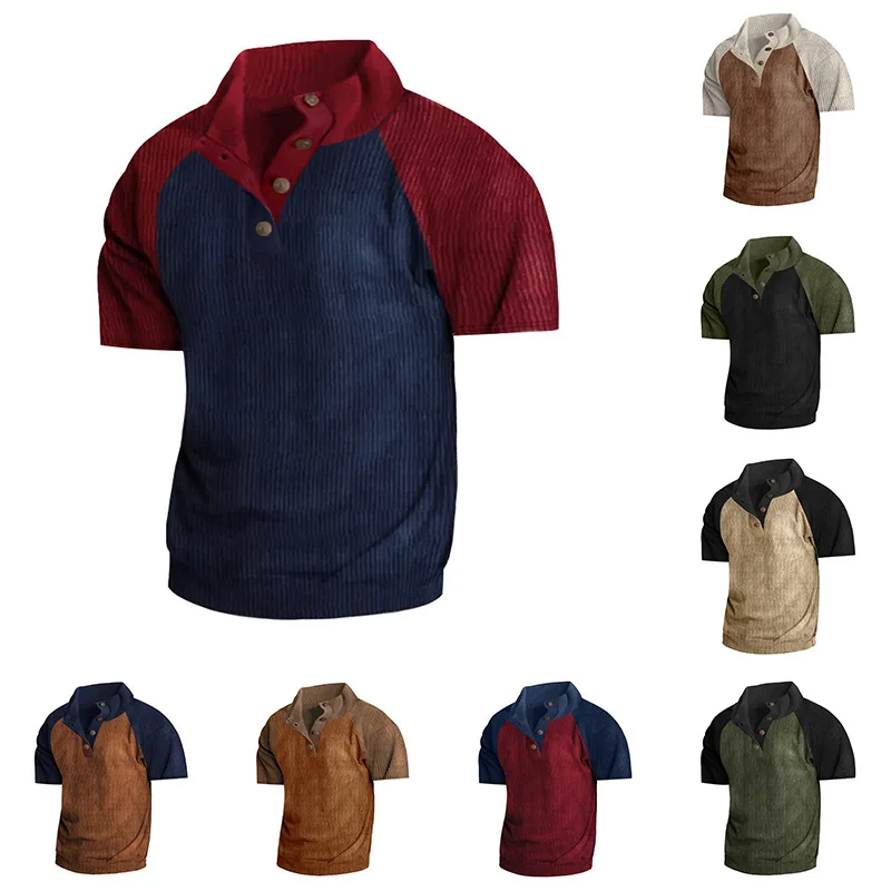 

2024 Spring Summer ort Sve f Open Cardigan Trendy Color Blo Men's T-irt Loose Fit Cus DIY Sport Scene