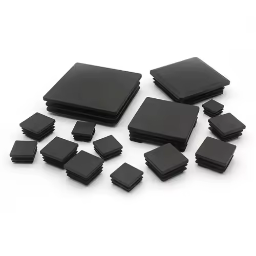 Square Plastic Black Blanking End Caps Furniture Leg Tube Pipe Inserts Plugs Bung Decorative Dust Cover 20x20mm-40x40mm - Image 6