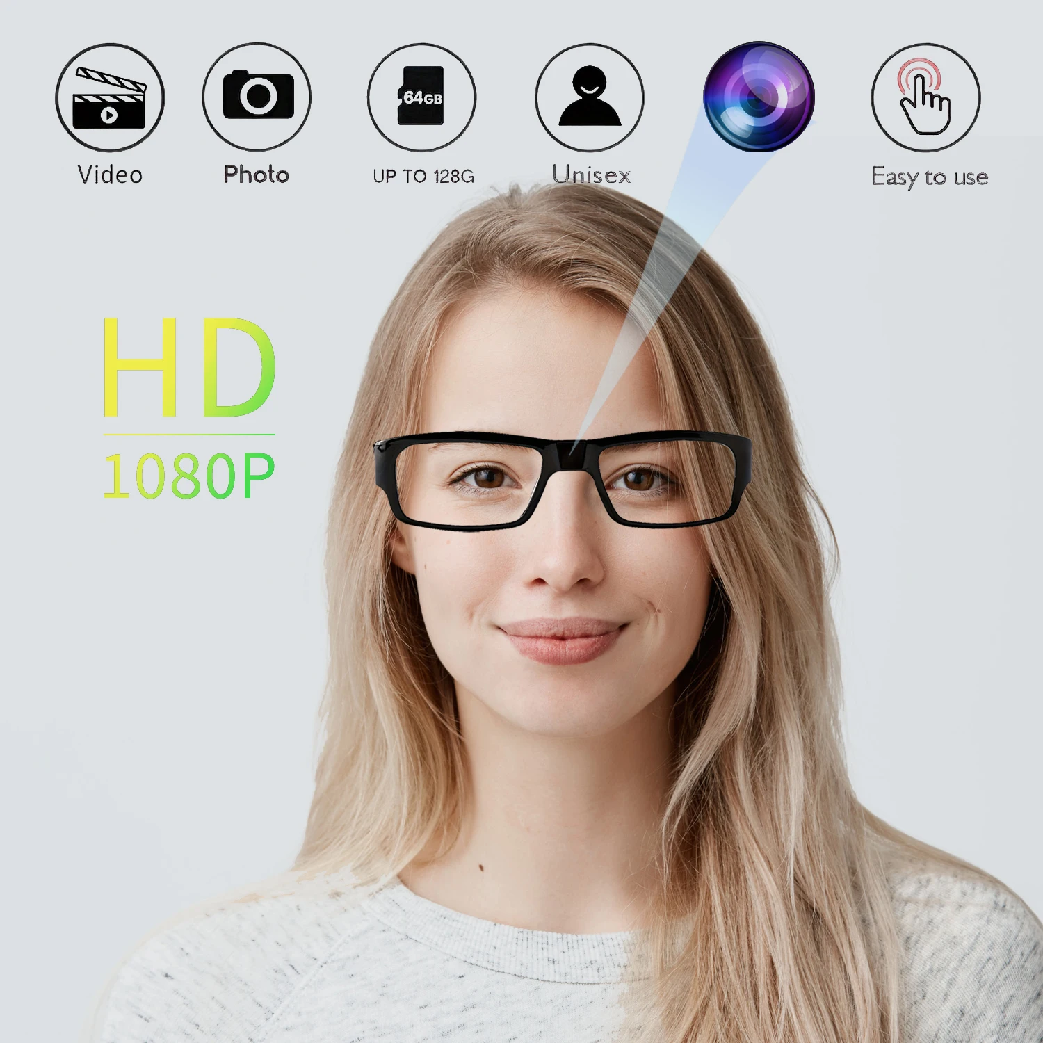 

Mini Glasses Camera 1080P DVR Sunglasses Digital Video Recorder Camcorder Eye Protection DV Sports Action Camera