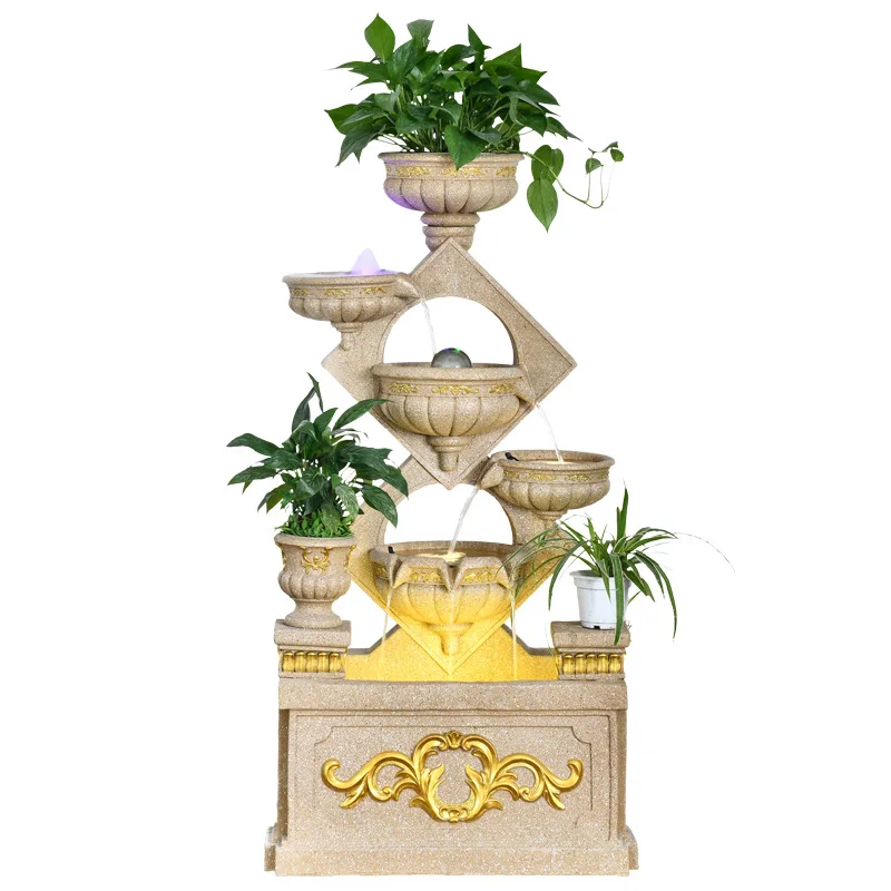 

Fountain big fish pond fish tank feng shui ball office indoor living room home decoration ornament