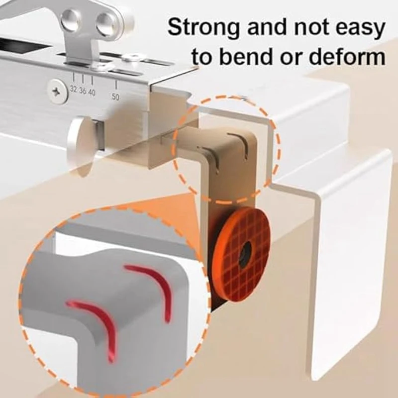 NEW-2Pcs Adjustable Drawer Fixing Clamp,Drawer Fixing Clips,Cabinet Hardware Jig,Drawer Front Cabinet Installation Clamps