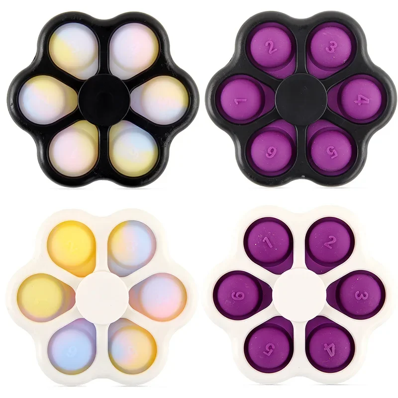 Multi-style Fingertip Spinning Top Fidget Spinner Pops Its Bubble Fidget Toys Hand Sensory Simple Dimple Antistress Spinner Toys