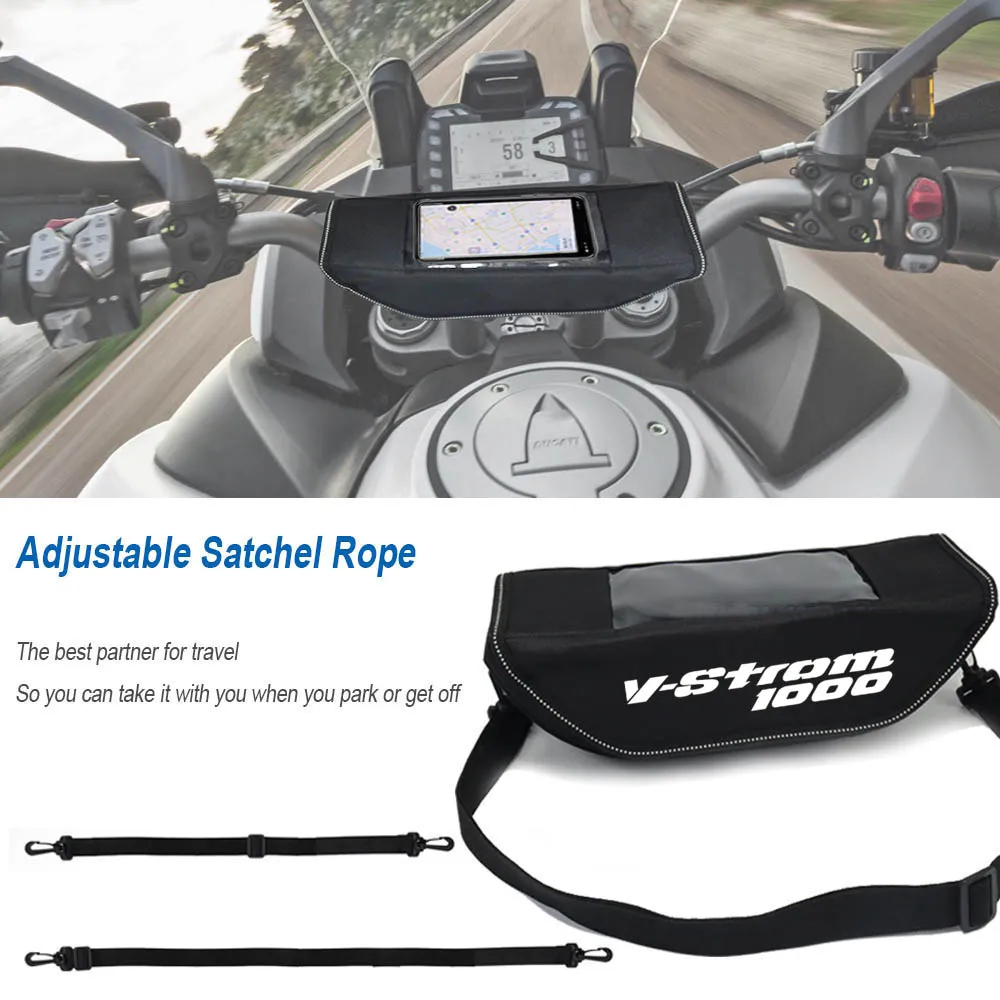 For V-strom V-strom650  650XT 1000 Motorcycle accessory handle waterproof bag storage travel kitmobi Mobile