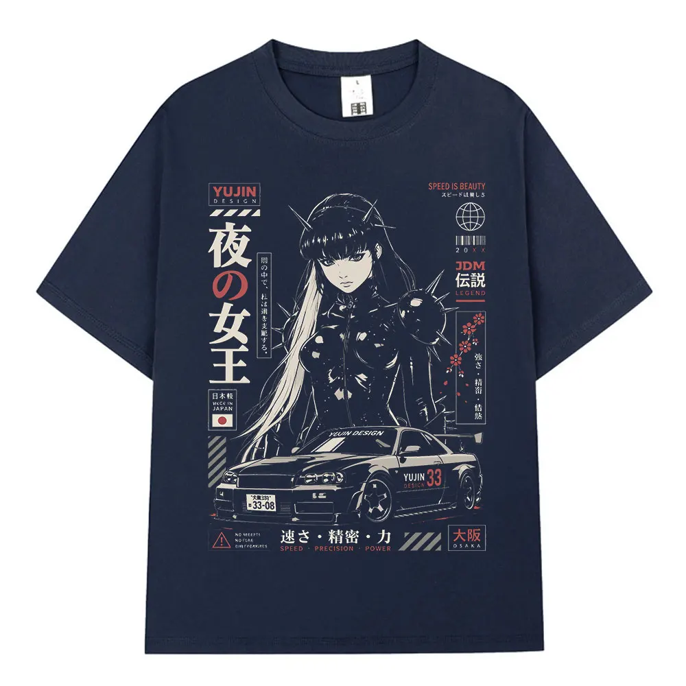 Anime Initial D Drift Speed Is Beauty JDM Racing Car T Shirts Men's Women Clothing Fashion T-shirt Casual Short Sleeves T-Shirts