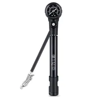 GIYO GS-41E Bike Portable Pump With Gauge 25cm Mini Inflator Presta/Schrader Valve 300psi EIEIO Bicycle Accessories