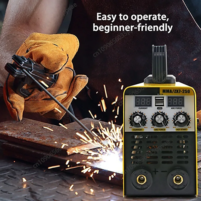 Saldatrice DC inverter IGBT 220V Design portatile con sistema di uscita in rame adatta per progetti fai da te domestici e riparazioni auto