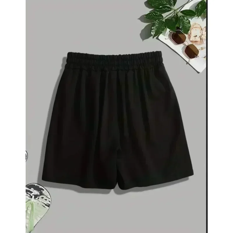Retro-Hip-Hop-Freizeit-Sportshorts, Sommer-Herrenshorts in einfarbiger Ausführung, geeignet für Männer und Frauen, für Fitness und Sport. – Detail 5