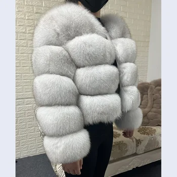 2025 MAOMAOKONG Natural Real Fox Fur Coat Women Winter Long ...