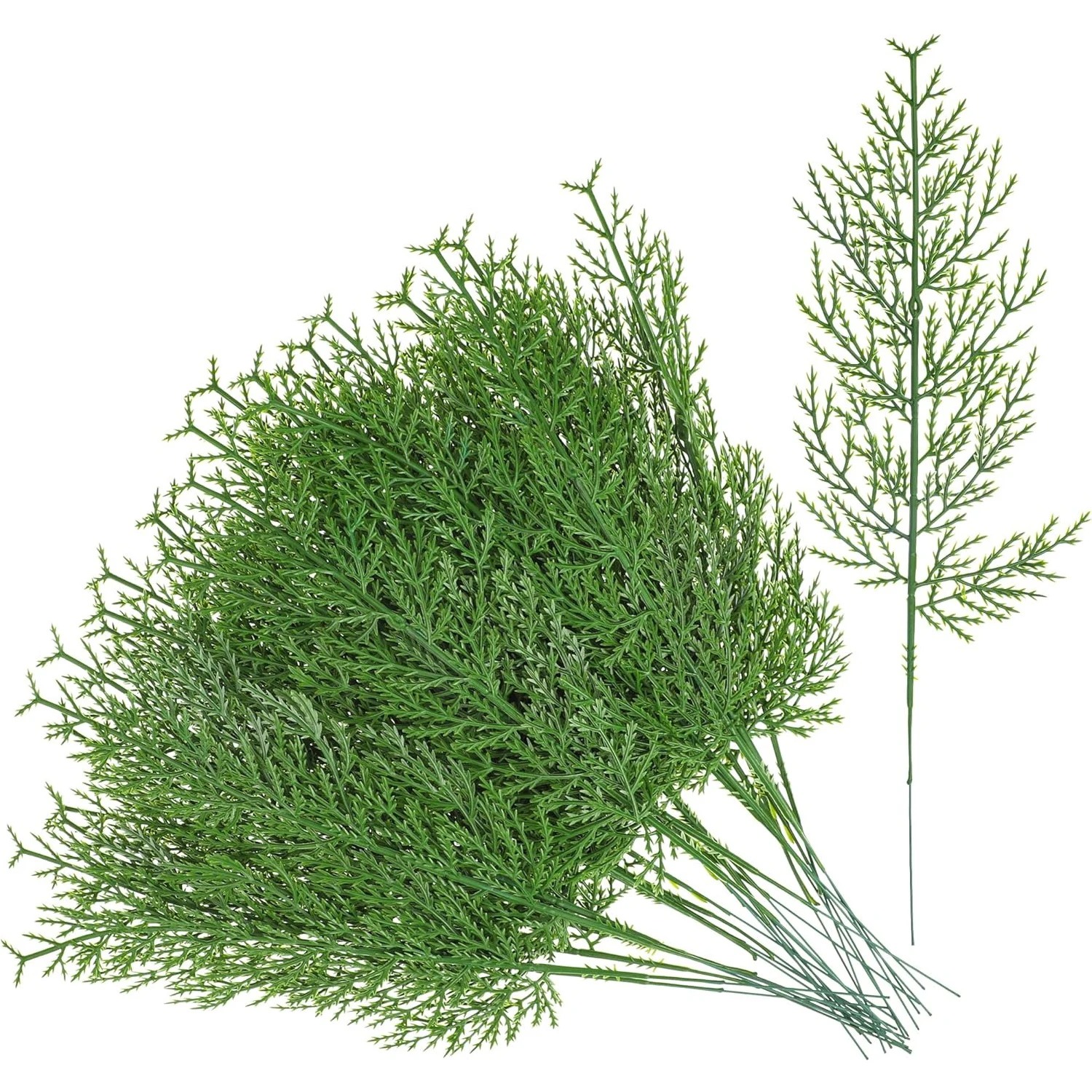3/5/10Pcs 35cm Artificial Green Pine Leaves Christmas Decoration Xmas Tree Home Decor New Year Gift Christmas Garland Accessory