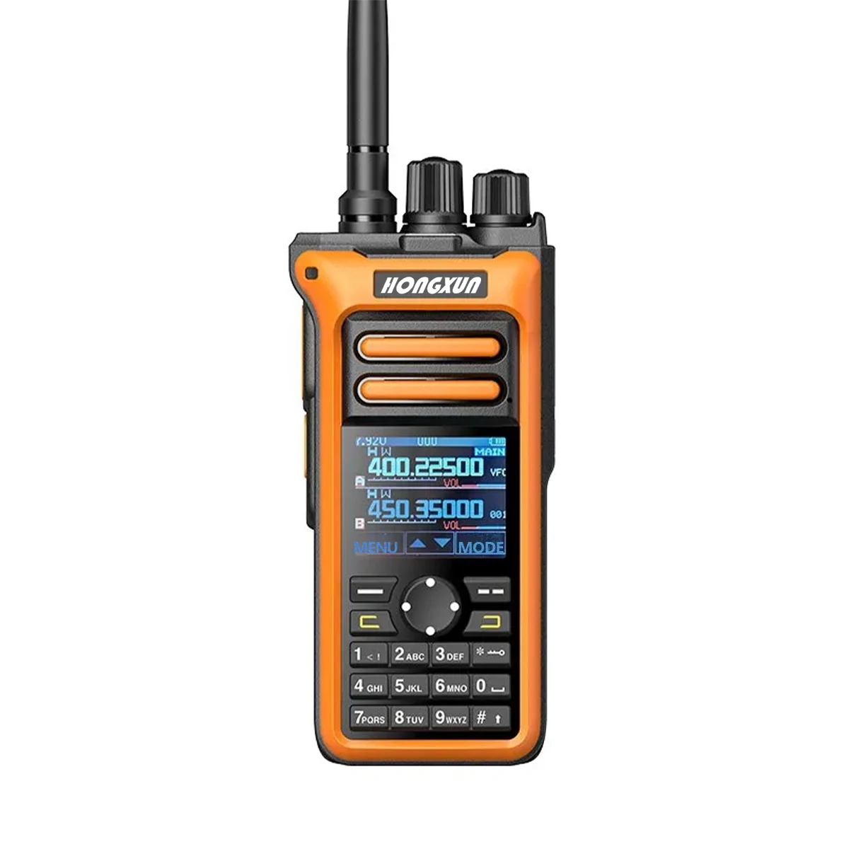 Hx GT-10 profissional ao ar livre walkie talkie para caça uhf/vhf tipo-c/doca de carregamento 1.77 "tela colorida bateria de grande capacidade