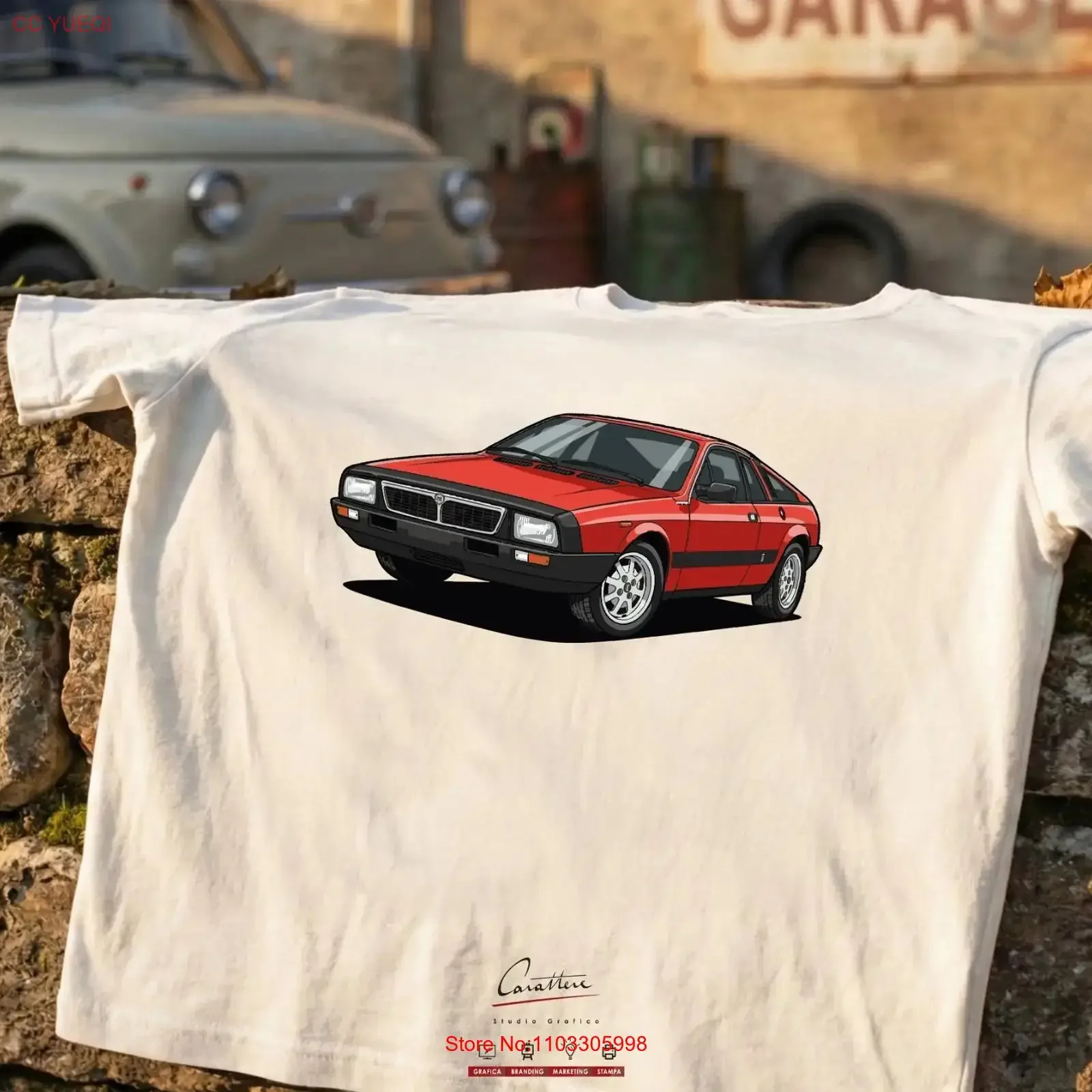 Camiseta de jersey estilo vintage LANCIA BETA MONTECARLO, todas las tallas, ropa de diseñador vintage lavada, moda gráfica versátil, informal