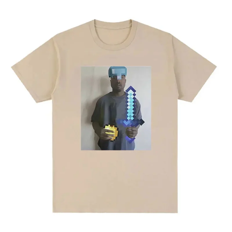 เสื้อยืดลายกราฟิกแนวแร็ปเปอร์ Kanye Wes เสื้อยืดแนวฮิปฮอปแนววินเทจของผู้ชายเสื้อยืดแนวสตรีท unisex ผ้าฝ้ายโอเวอร์ไซส์