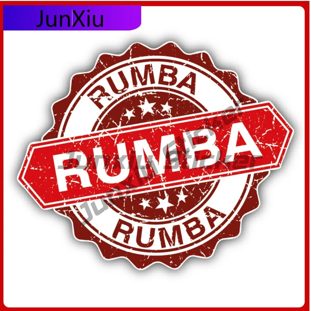 

Rumba Creative Sticker Stamp Car Decal Bumper Stickers Cute Style Truck Use For Laptop Surface Decorat Vehicle Exterior Decor