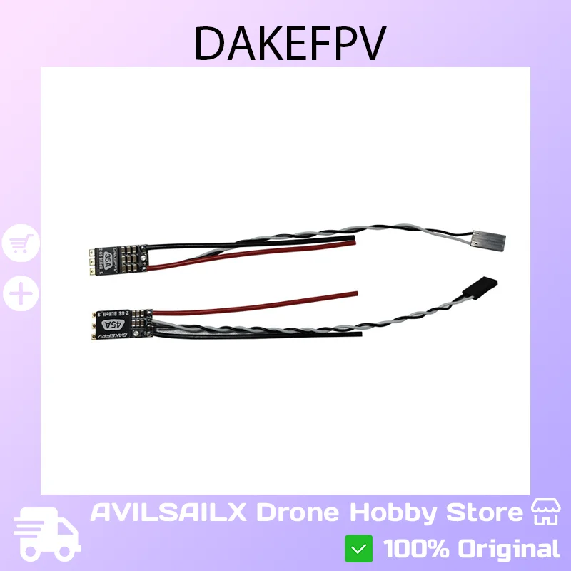 DAKEFPV Individual ESC 2-6S 35A/45A BLHeli_S Brushless Single ESC Support D