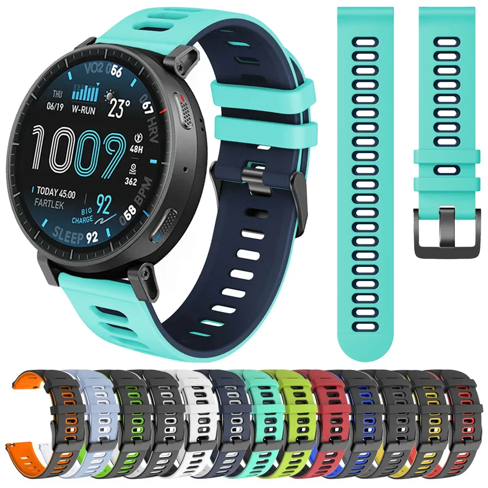 �y�Z�[�����z20mm 22mm �X�|�[�c�V���R���X�g���b�v Amazfit Active Max/Active 2/T-Rex 3 Pro 44mm 48mm/Bip 6 5 3/GTR GTS 2 3 4mini/Balance 2 �o���h�Ή�