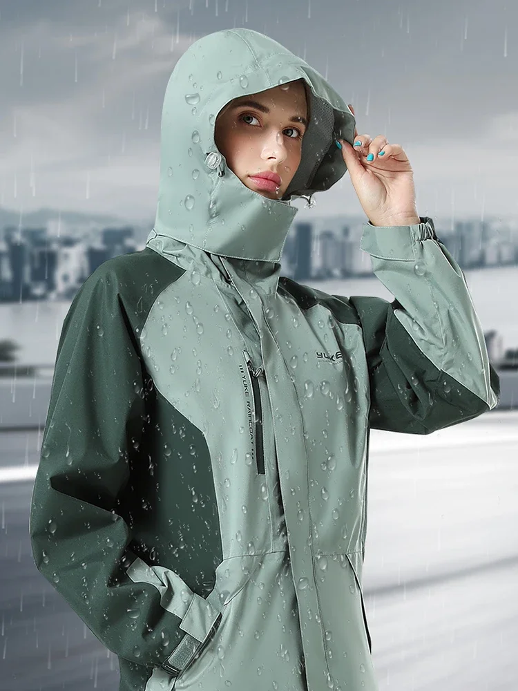 Raincoat Riding Outdoor Women Waterproof Unisex Golf Raincoat Fashion Biker Jackets Chubasquero Moto Motorcycle Rain Suit AB50YP