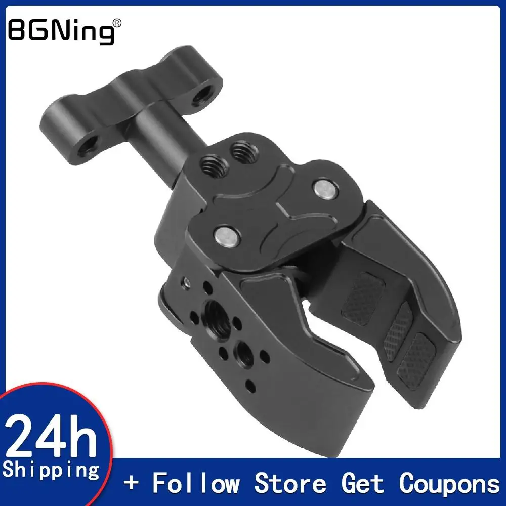 Super Clamp Articulated Arm Crab Claw 1/4 3/8 ARRI Photo Studio Flash Light Tripod Holder Monitor Extension Clip for Gopro 13