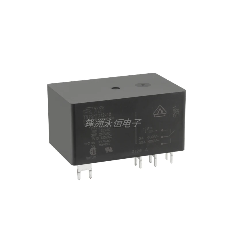 New Original TE Relay T92S11D12-12/T92S11D12-24 Power Relays DPDT (2 Form C)30A 12VDC 24VDC UL Coil Insulation Class F