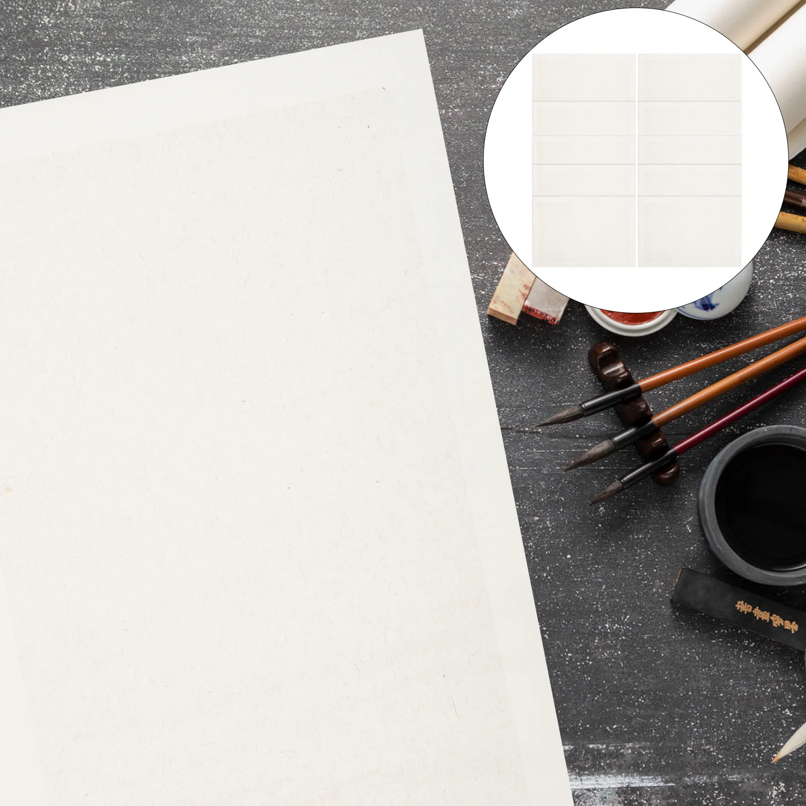 

10 Sheets Chinese Calligraphy Paper Rice Paper Multi-Function for Ink Brush Writing Painting Drawing Art Practice Supplies