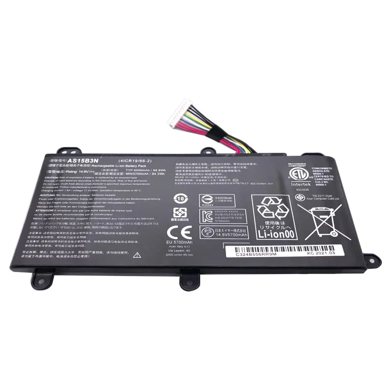 LMDTK New AS15B3N Laptop Battery For Acer Predator 17 15 G9-591-713C G9-792-72S6  21X GX21-71 17X GX-79 G5-79