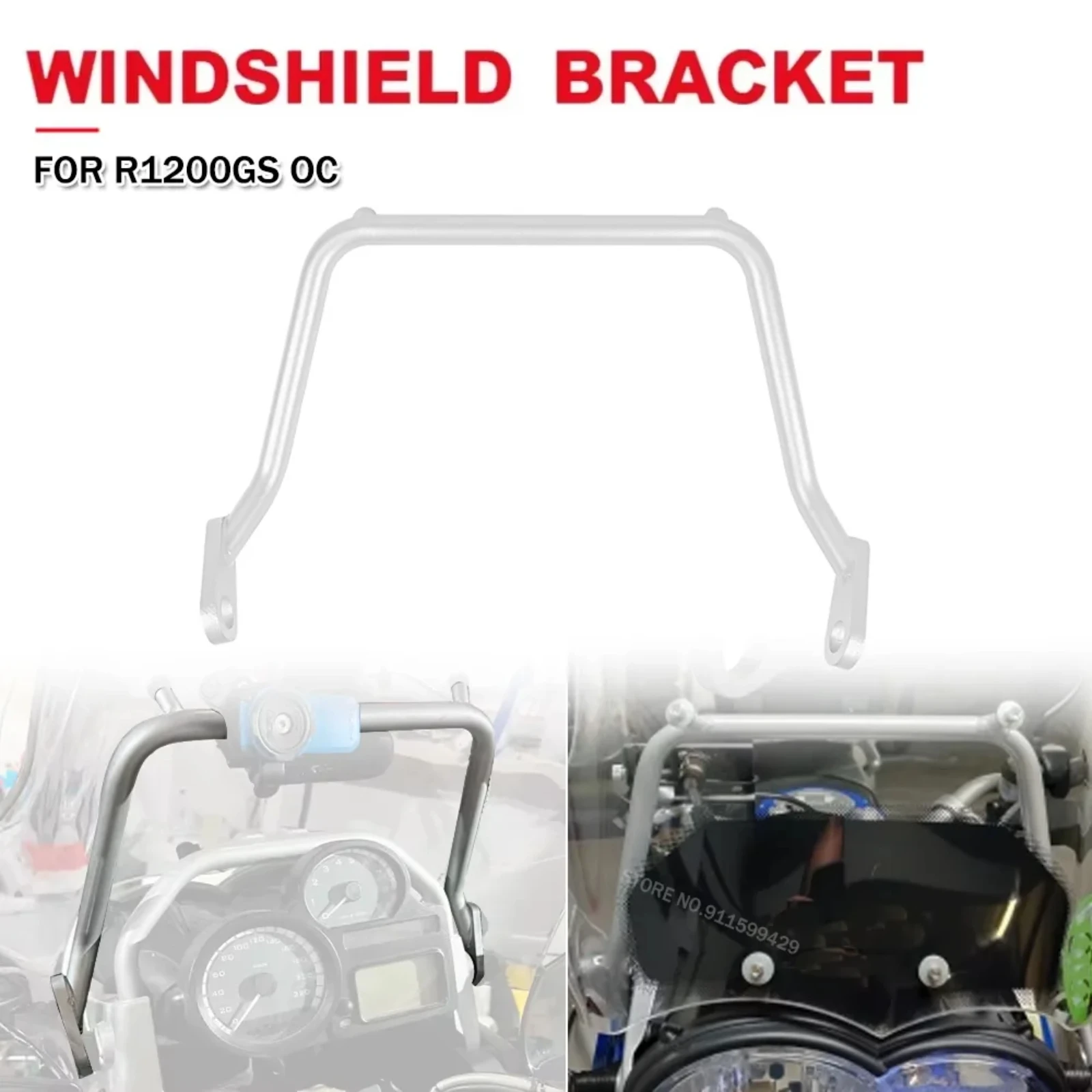 Motorcycle Windshield Bracket Windscreen Wind Deflector Mounting Support For BMW R1200GS OC Adventure For R1200 GS Oil Cooled