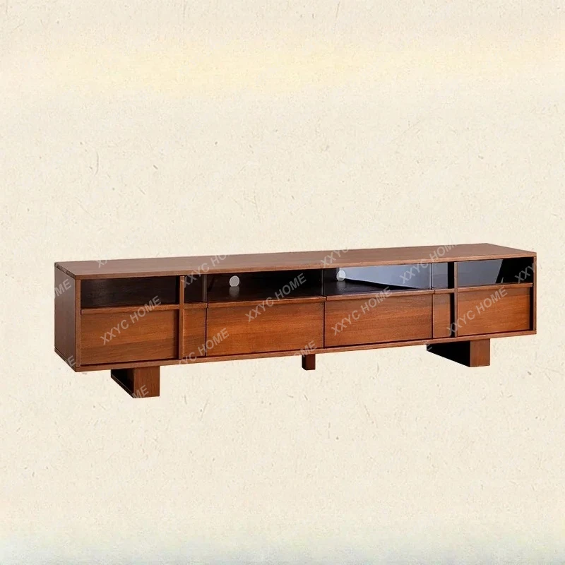 

Y Шкаф для телевизора из массива дерева, напольный шкаф для небольшой квартиры, высококачественный напольный шкаф для гостиной, дома, ретро-подставка для телевизора