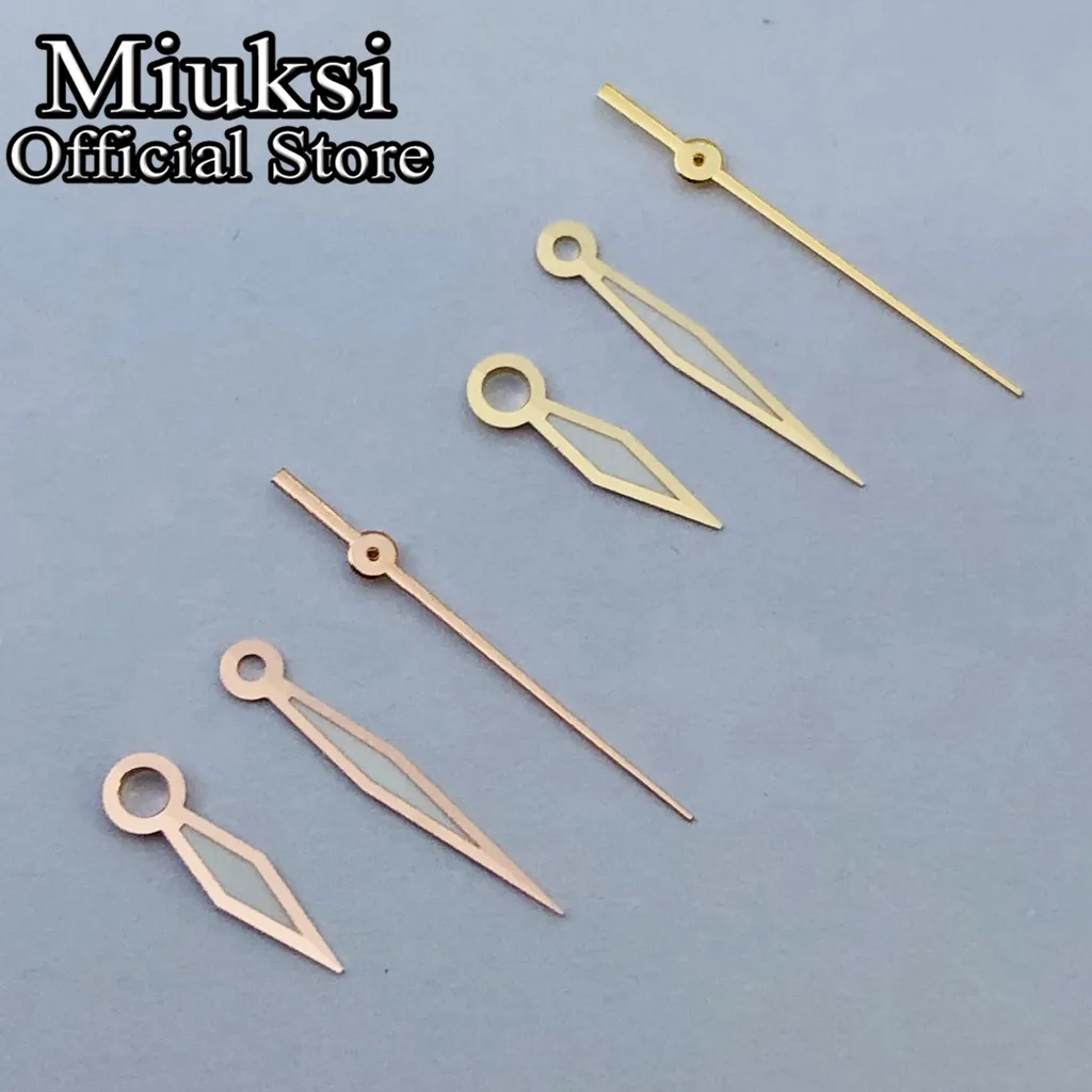 Miuksi Silber Blau Gold Roségold Uhrenzeiger Leuchtend Passend für NH35 NH36 ETA2824 2836 Miyota8215 Mingzhu DG2813 PT5000 Uhrwerk – Detail 3