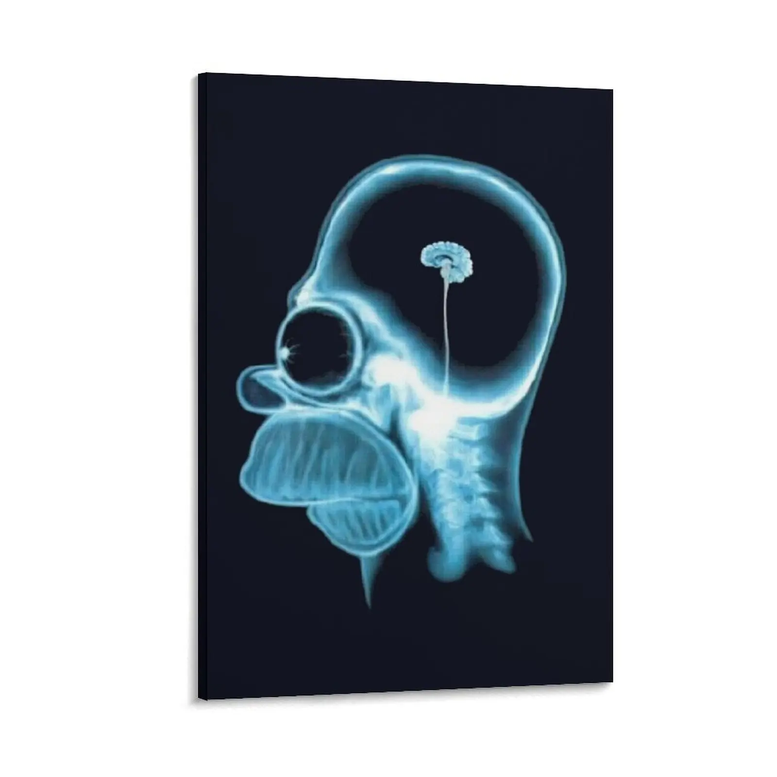 

USA: 2022/present - X-ray of Homer's head ... Canvas Painting aesthetic room decoration aesthetic room decor art