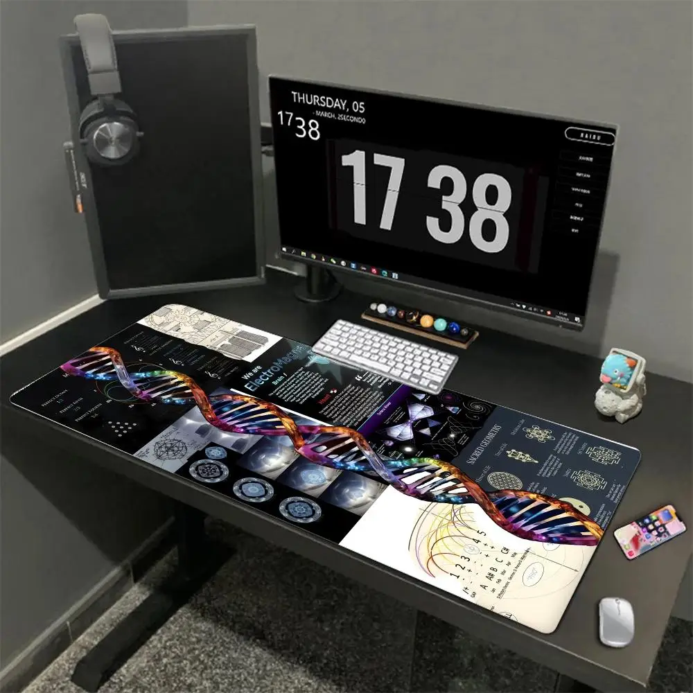 

Oversized personalized gaming computer keyboard pad for office use with locked edge mouse pad