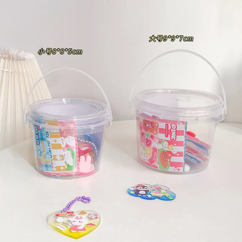 Goo Card Sticker Set Children's Girls Toy Barrel DIY Hand Account Material Decoration Sticker Hand Account Goo Chuck