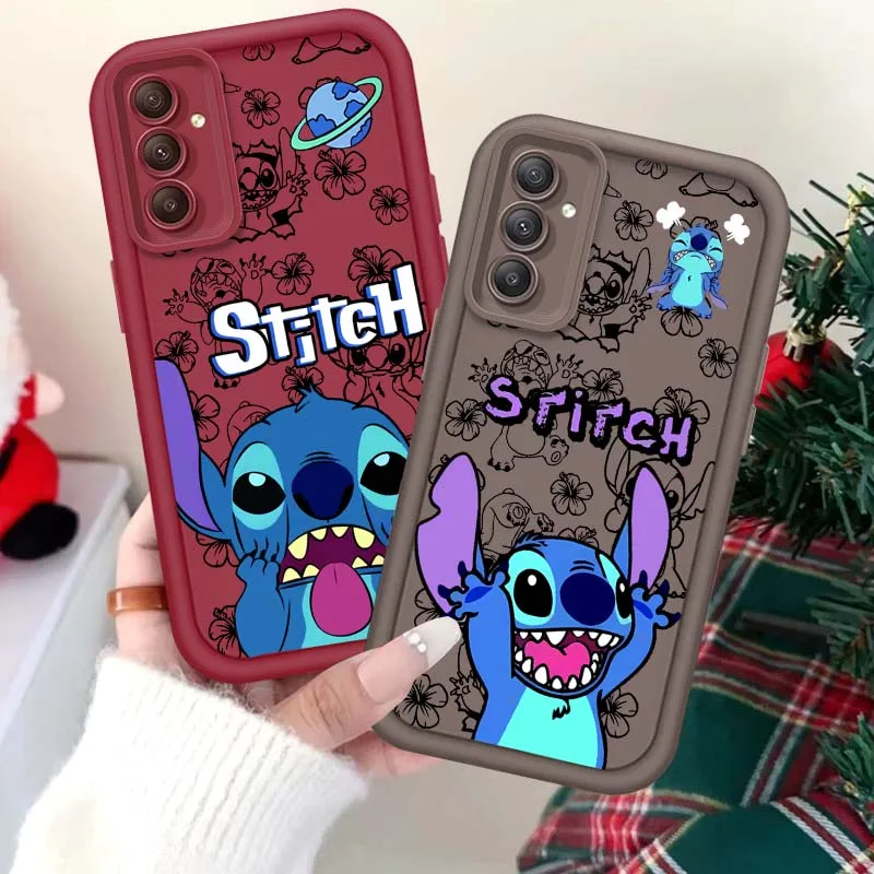 

Disney Cartoon Stitch For Samsung A71 A52 A51 A34 A33 A22 A16 A15 A13 A04 A06 Note 20 Ultra 5G Eye Ladder