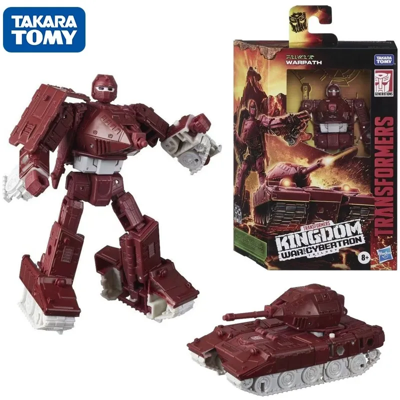 ในสต็อก Takara Tomy Transformers War for Cybertron: Kingdom WFC-K6 Warpath Action Figures ของสะสมของขวัญคลาสสิกงานอดิเรกของขวัญ