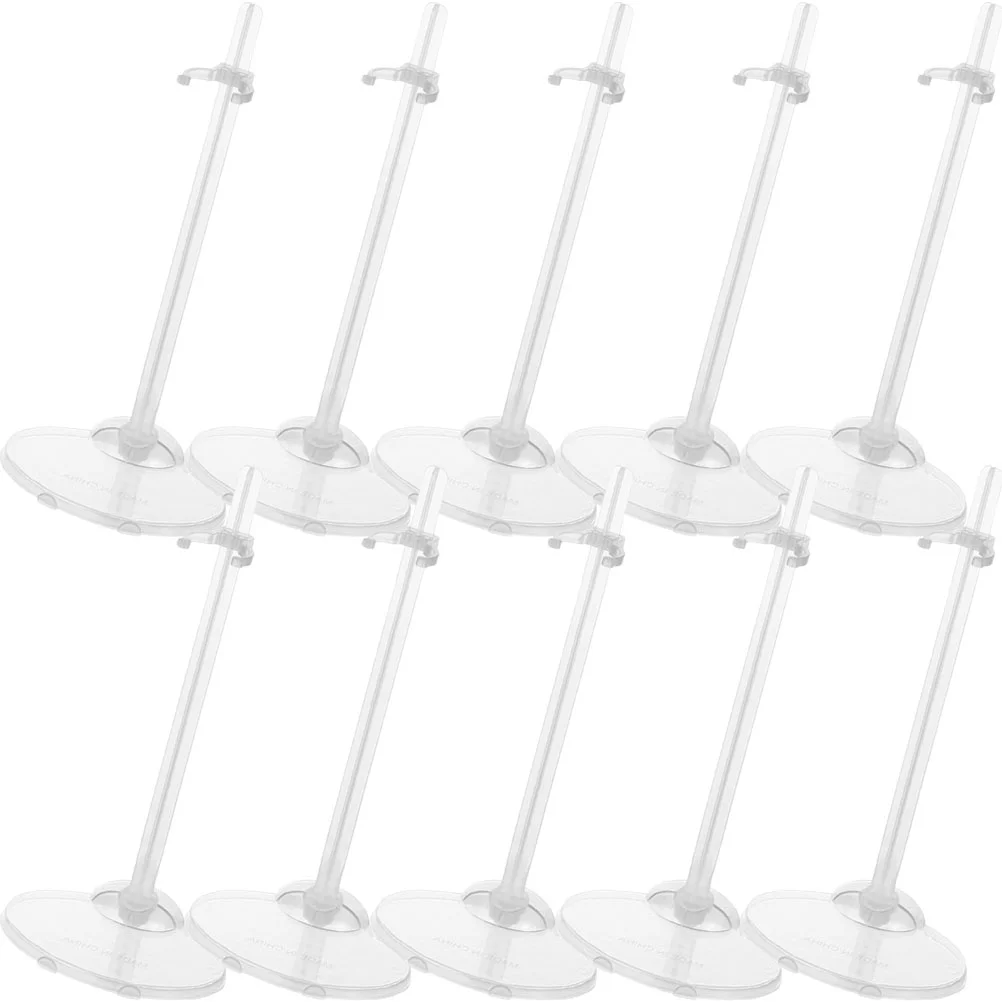 

10 Pcs Display Shelves Stand Supports Wrist Holders Girl Dolls Racks Displaying Transparent Clear Child