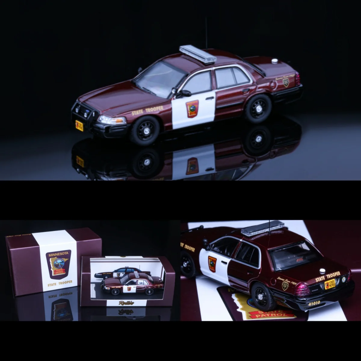 

Rollin 1/64 Victoria Crown Minnesota MSP Alloy Car Mode