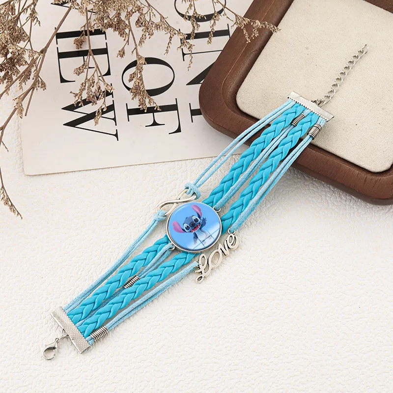 Anime Film Lilo & Stitch gewebtes mehrschichtiges Armband Cartoon Charakter Stitch Zubehör Armband Herren- und Damenarmband Geschenk