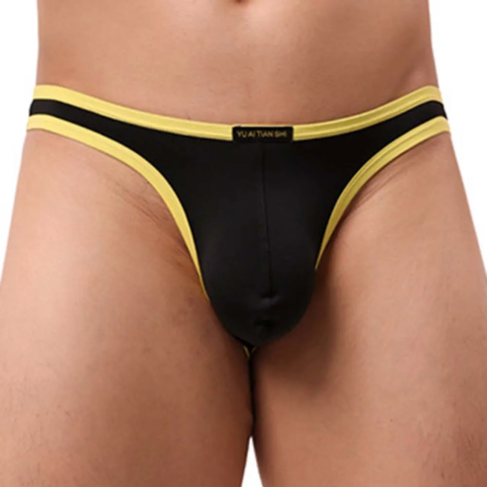 

Thin Breathable Men\\'s Underwear Pouch Thong G String Soft Nylon Spandex Underpants Designed for Comfort and Style