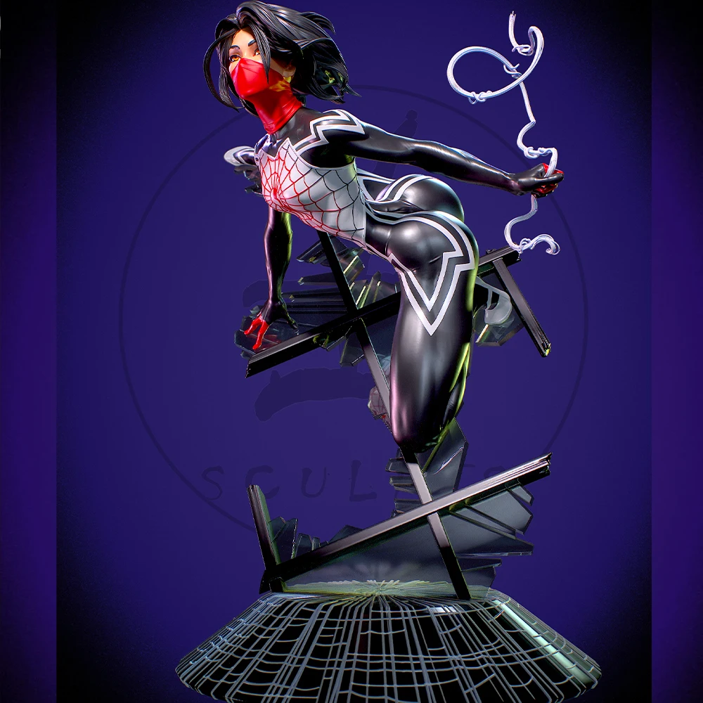 Belle Silk Sexy Girl Resin Model Kit 3d Printing Doll 1/24 Unassembled Resin Figure Statue Kit Unpainted Toy Gk Plaything Set