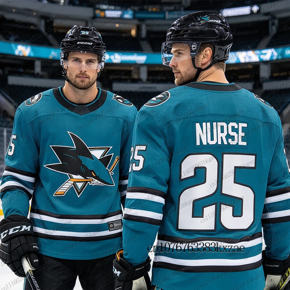 Autumn Winter New Ice Hockey Jerseys For Men San Jose Sharks Hockey Jerseys Casual Sports Long Sleeve Tees Women Man Jerseys
