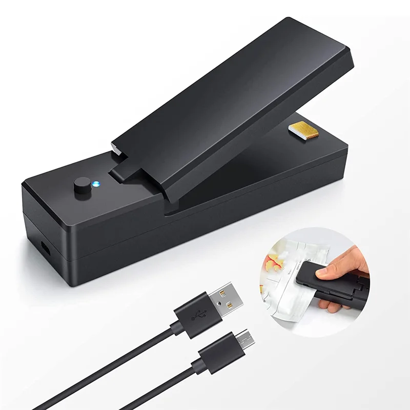 Mini-Beutel versiegelung Heiß siegel, Smart-Bag-Versiegelung für Plastiktüten, tragbare kleine beheizte Versiegelung beutel für Snack-Chips