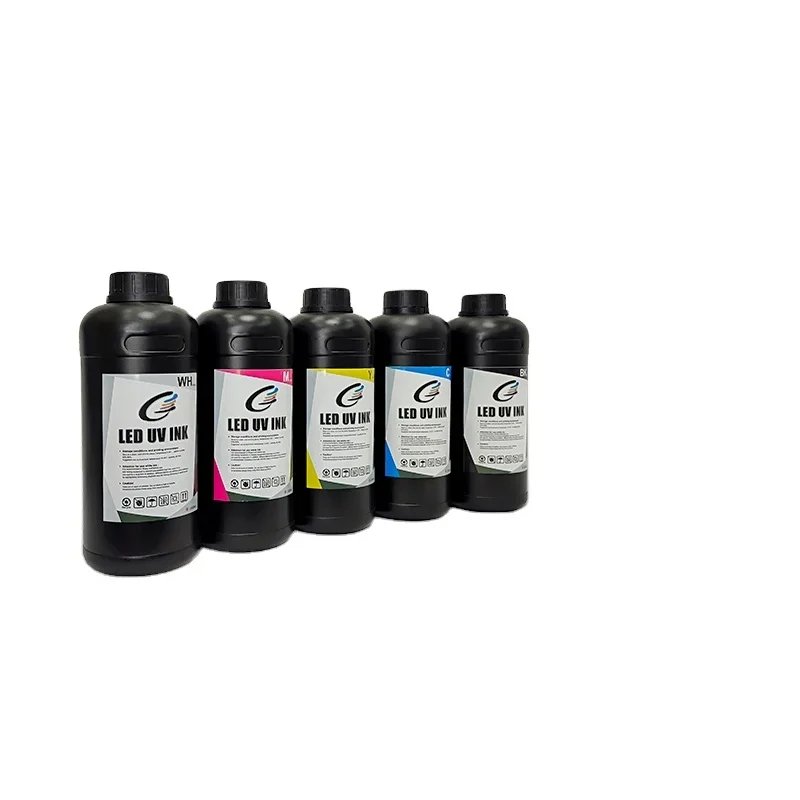 for Wholesale Eco-Friendly UV Curable Printer Ink i3200 Soft Hard Materials 1000ml Digital UV Flatbed Printer ink